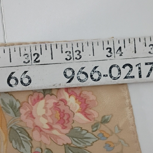 Vintage Ralph Lauren Kathleen Floral Silk Scarf 34x34 1980s - Picture 5 of 8